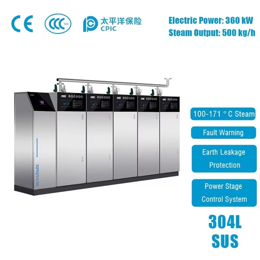 0.7MPa High Pressure Modular Gas Steam Generator 360KW 500kg/h 304 Stainless Steel Save Energy 20-40% for Biochemical Plant