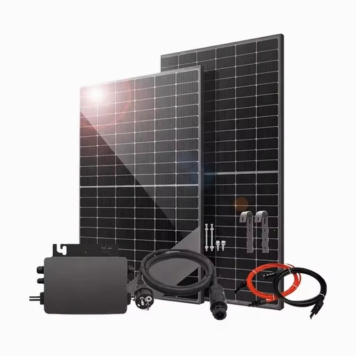Mini 1000W Monocrystalline Silicon Solar Power System with Lead Acid Battery Storage for Balcony Inverter Plug Play Installation