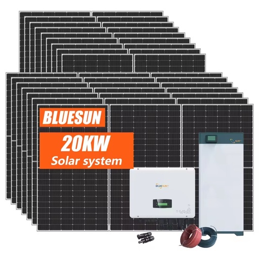 EU Stock Ready 20kW Solar Energy System 30kwh 43kWh Complete Commercial Kit Three Phase Output for Home and Business
