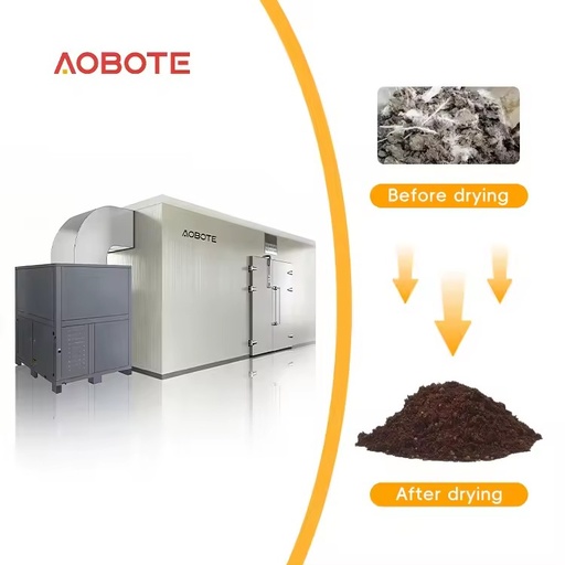 Energy Saving Large Heat Pump Dryer Chicken Manure Straw Mineral Bulk Material Dryer