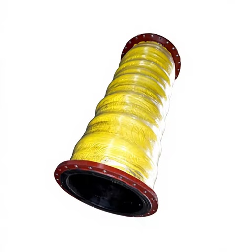 Steel Wire Braided Large Diameter Mining Cement Sand Rubber Hose Flange Type High Pressure Wear-resistant Hose Assembly