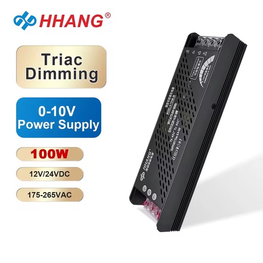 100W Dimmable Switching Power Supply Triac 0-10v Constant Voltage Led Driver IP20 Indoor Use LED Power Supply 12V 24V