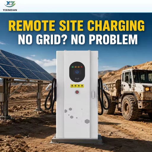 60kW 80kW New Commercial Heavy-duty DC Fast Charging All-in-One Solar EV Charger Off-grid Solution for Mining Sites
