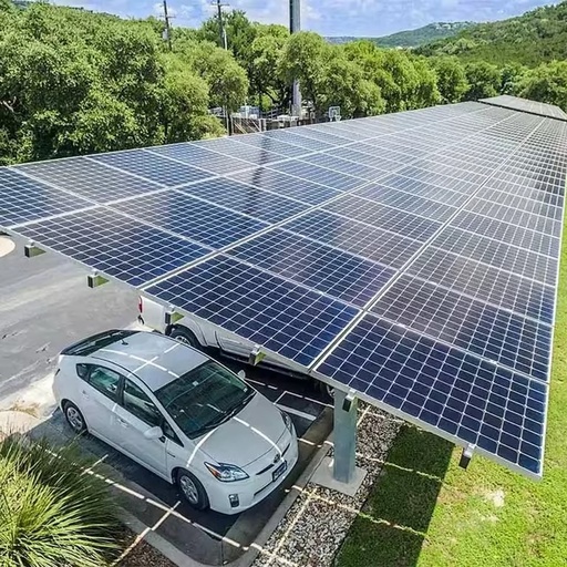 Easy Install Solar Carport Ground Mounting System Carbon Steel for Quick Solar Energy Setup High Wind Load