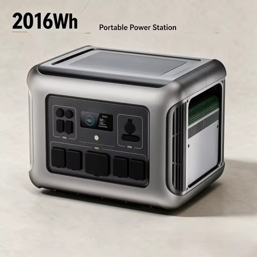 2500W Portable Power Station 200W USB-C PD Fast Charge Dual Voltage AC Output Solar Power Generator