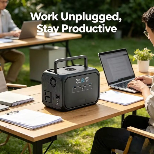 288Wh Power Station 300W. PD 100W for MacBook. 15W Wireless Charge. Ultra-Light 3kg Solar Generator for Outdoor Adventure.