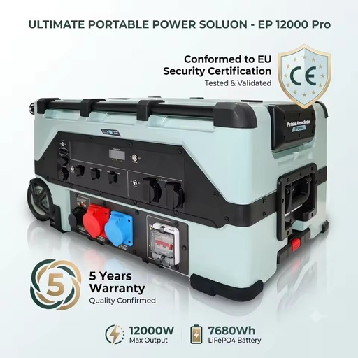 Portable Power Station Solar Generator Lifepo4 Panels MPPT Controller External Battery Convenient Portable Solar Power Station