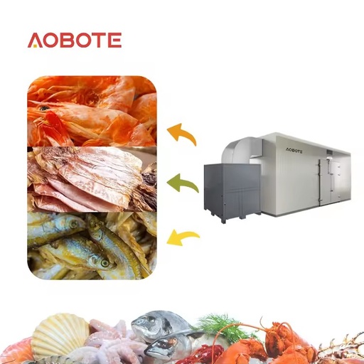 Chamber-Type Seafood Processing Heat Pump Dryer with Automatic PLC Control for Uniform Moisture Removal and Energy Saving