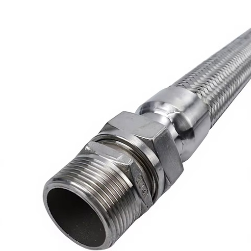 304 Stainless Steel Corrugated Tube Hose Steel Wire Braid Tube Metal Industrial High Temperature Explosion-proof