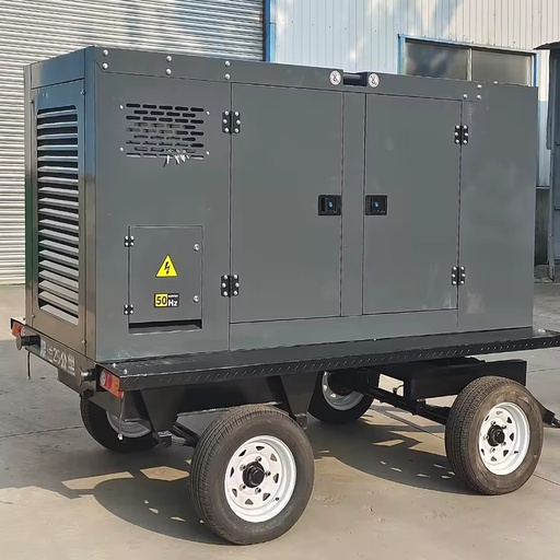Portable Intelligent Silent Diesel Generator 60kva 100kw 150kva 30kw 50Hz 1800RPM Water Cooled 24V DC Electric Start