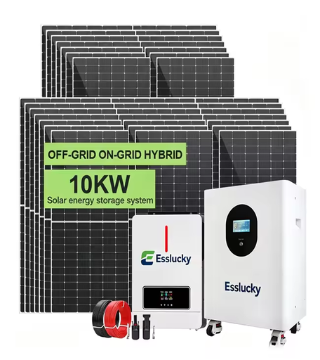 EU Stock Wholesale Lifepo4 Battery Solar System 5Kw 10Kw 15 Kw Photovoltaic Kit Complete Hybrid Offgrid Solar Power System