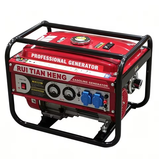 RuiTianheng 2KW/2.5KVA Portable Silent Gasoline Generator 1/3 Phase Electric Start Small Household Stable Durable EF9660TE