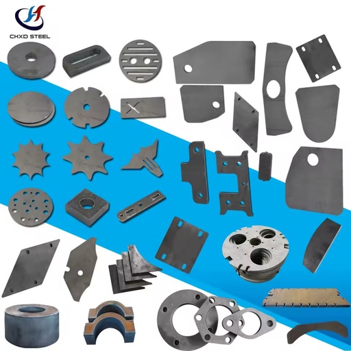 Customized Hot Rolled Wear Resistant Steel Sheet Metal Plate CNC Laser Cutting Bending Parts Coated Surface GB Standard
