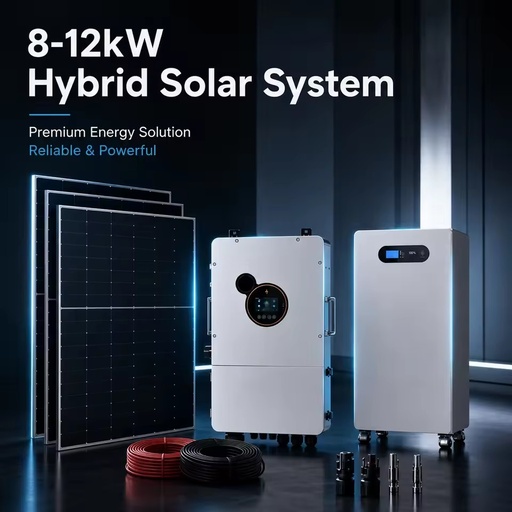 8KW 10KW 12KW MPPT Hybrid Solar Power System American Standard Split Phase 120V/240V for Home Use