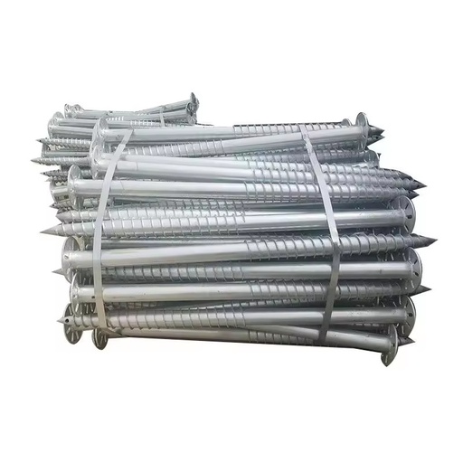 HRB500 Non-Alloy Hot-Dip Galvanized Spiral Pile Solar Ground Installation System BS/AiSi Standard Shandong Bending Welding