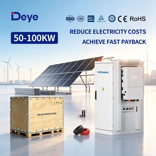 Deye Battery Energy Storage System 100kW 125kW 200kWh BESS Commercial Hybrid Inverter LiFePO4 Solar PV Cabinet