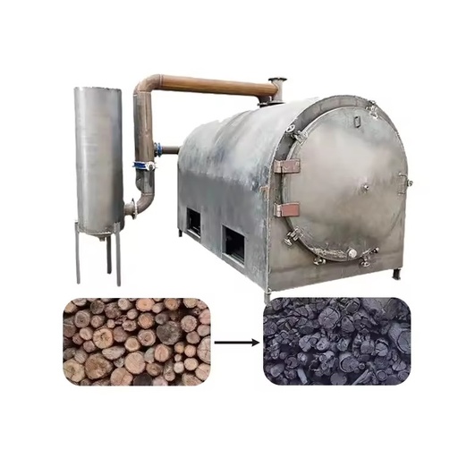 Factory Sale Horizontal Wood Carbonization Furnace Charcoal Making Machine Tree Charcoal Forming Machine