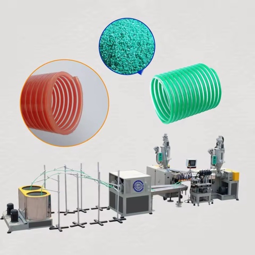 Factory High Quality Automatic Plastic PVC Spiral Corrugated Pipe Extruder Making Machine Energy Saving Competitive Price