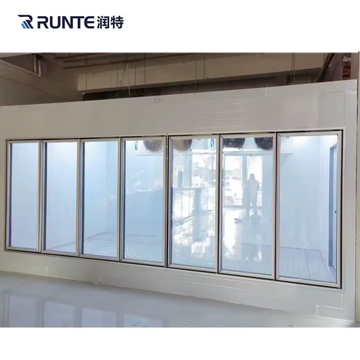 Commercial Cold Storage Cooler Freezer Room Display Walk in Cooler with Glass Door