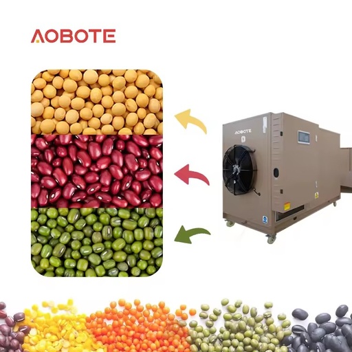 Energy-Saving 2-Ton Automatic Heat Pump Dryer with PLC Control for Food Processing Soybean & Grain Drying Solution