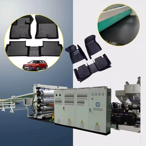 Factory Direct Sale Single-screw TPE/PP/PE Car Mat Production Line with Pump & Bearing High Productivity Eco-Friendly