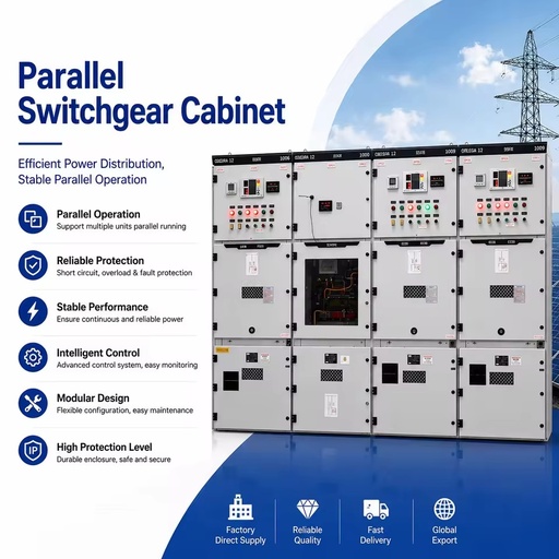 Generator Paralleling Cabinet Automatic Synchronizing Panel Diesel Genset Power System Generator Control and Parallel Solution