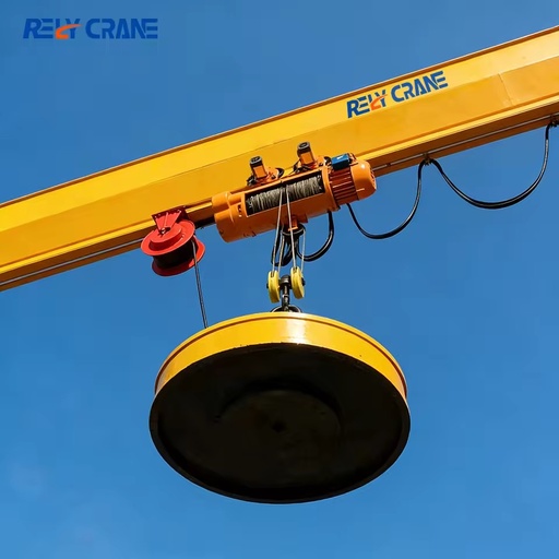 Good Quality 1 Ton Rectangular Electric Magnet for Lifting Industrial Scrap Iron Jib Crane Electromagnetic Lifting Magnet