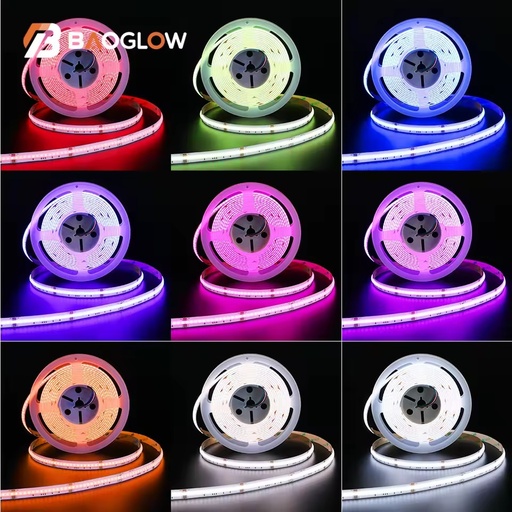 COB LED Strip DC 24V Super Bright LED Strip Lights 784Leds/M Chips Dimmable RGBW COB Flexible Indoor LED Strip
