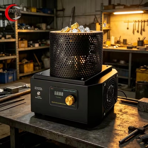 Mini Induction Melting Furnace for Smelting Gold Silver Copper Steel Jewelry Equipment Smelter 3KG