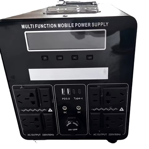 3000W Portable Power Station with Pure Sine Wave MPPT Solar Panel Flashlight for Camping Car Home Backup