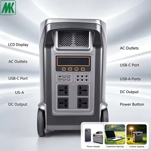 3500W Powerstation Solargenerator LiFePO4 Portable Power Station Centrale Lectrique Outdoor Camping