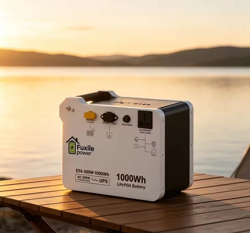FXX-500W-PST 500W 1000Wh Portable Power Station Pure Sine Wave LiFePO4 Battery Generator AC/PV Charging Multiple Power