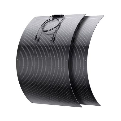 Callsun 100W ETFE Solar Panel All Black Semi-Flexible Mono PV Module 12V 25% Efficiency 182mm