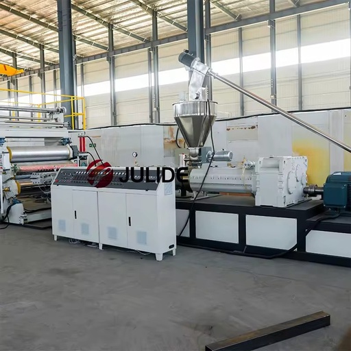Customizable Width PVC Floor Sheet Manufacturing Line Heavy Duty Design High Precision Extrusion Production Machine