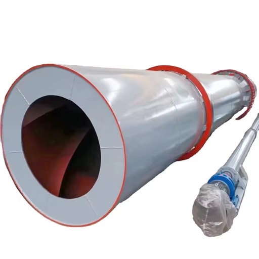 1.5x15m Single Drum Industry Rotary Wood Chips Drum Dryer Motor Gearbox Energy Saving Gas Heating for Mining Sludge Mineral