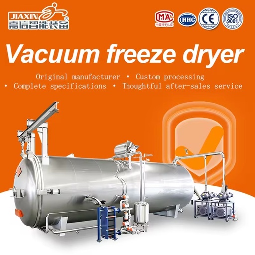 Commercial Automatic Vacuum Freeze Drying Machine SUS304 with Energy Saving & High Safety for Fruit and Vegetable Crisps