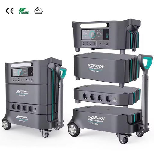 4400w Portable Power Station Eu Plug UPS Emergency Power Supply Solar Portable Power Station Generator with Wheels