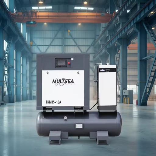 Integrated Screw Air Compressor With Air Tank Dryer and Filters Oil-Lubricated 15kw/22kw