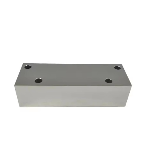 Custom Rectangular Aluminum Hydraulic Manifold Block CNC Machined Pneumatic Valve Plate