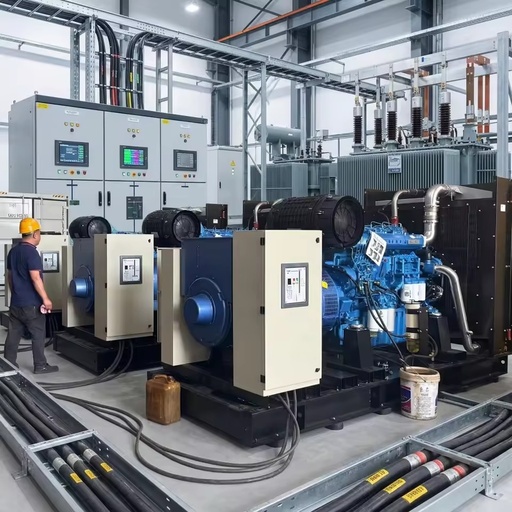 Parallel Operation 500kW 600kW 625kVA 800kVA Weichai Diesel Electric Generator Set Diesel Genset Factory