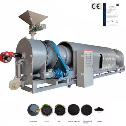 High Quality Carbonization Furnace Biomass Sawdust Kiln Oven Activated Carbon Charcoal Making Production Line