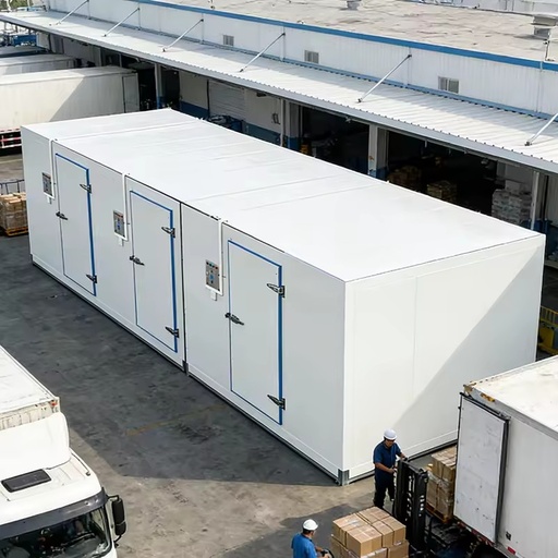 Customizable 3*3*3m Walk-in Freezer Cold Room Storage Cold Room Door Air Cooled Refrigerated Unit