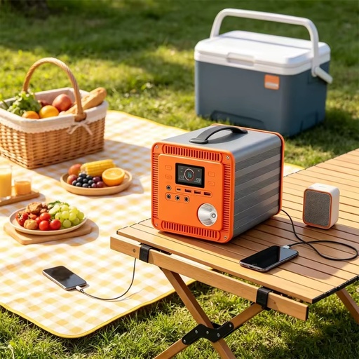 500Wh Portable Power Station, Portable Solar Generator with LiFePO4 Battery, Solar Power Station for Camping RV Travel