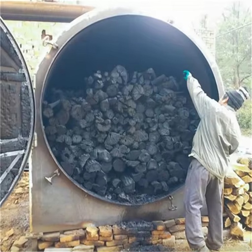 2024 New Non-smoke Charcoal Retort Kiln/ Biochar Stove Machine / Carbonization Furnace for Sale