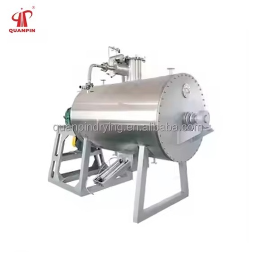 CE ZKG Series Organic Solvent Rotary Horizontal Vacuum Paddle Dryer with PLC Pump Gear Ti for Food Processing