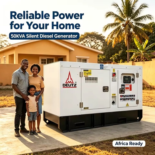 Deutz Generator 30KW Three Phase Water Cooled Low Noise 40KVA Silent Diesel Generator for Residential Use