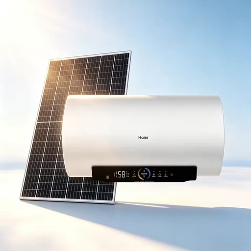 Haier Hybrid Solar Powered 60L/80L Wall-Mounted Backup PV Electric Hot Water Heater with Energy Saving for Outdoor & Garage Use
