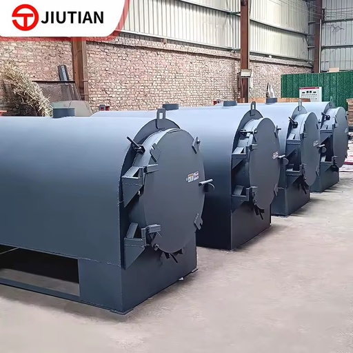 Energy Saving Horizontal Biomass Charcoal Machine Wood Sawdust Carbonization Furnace Smokeless Carbonizer