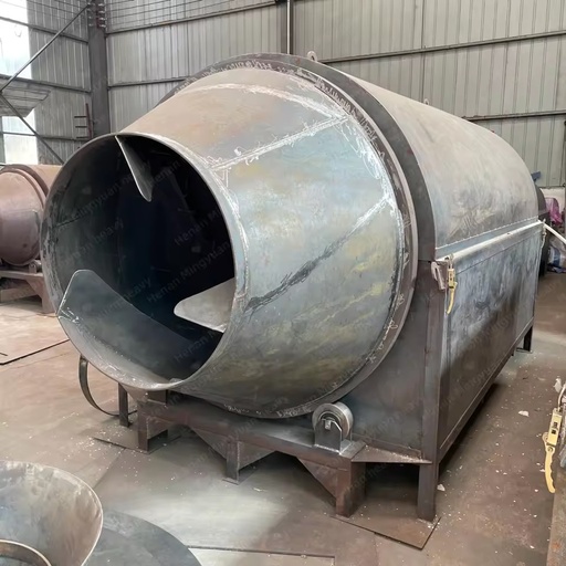 Small Grain Wood Sawdust Rotary Drum Dryer Drying Machine Stainless Steel 380V Multifunctional PLC Gear Energy Saving High
