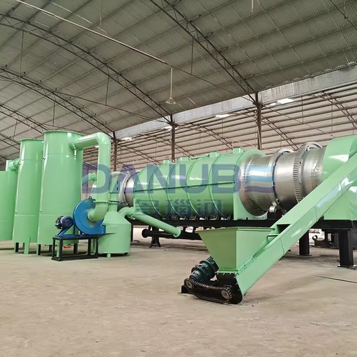 Smokeless Complete Set of Hookah Charcoal Briquette Forming Equipment Continuous Carbonization Furnace